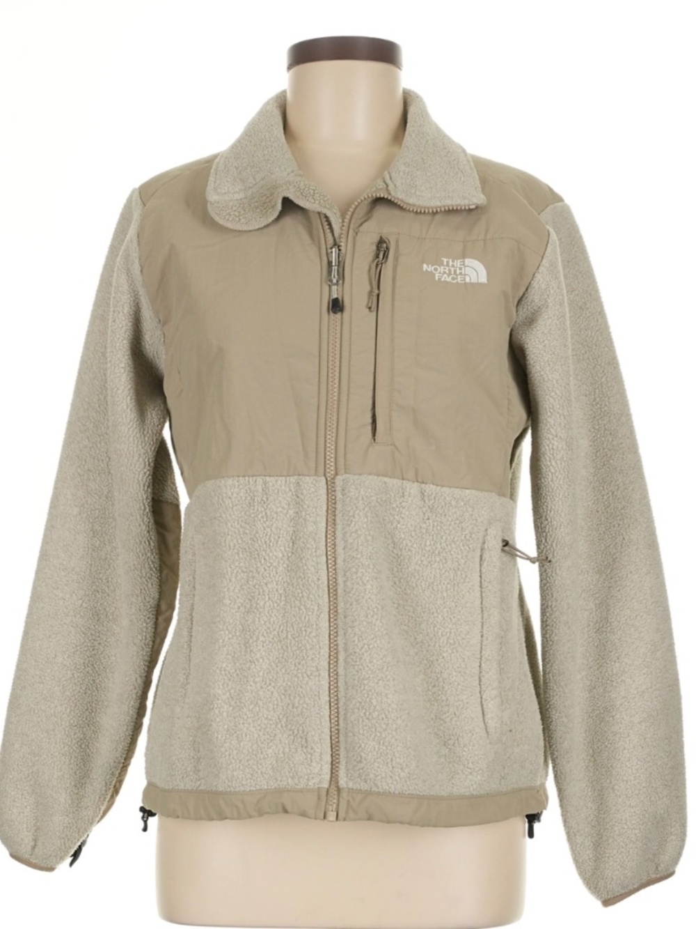 North Face Oatmeal Fleece Zip
